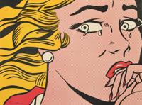 Roy Lichtenstein Crying Girl Mailer, Signed - Sold for $3,750 on 11-09-2019 (Lot 298).jpg
